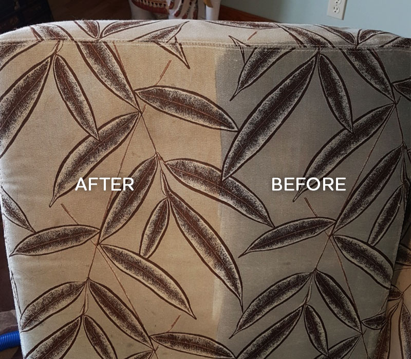 Before and After Upholstery Cleaning