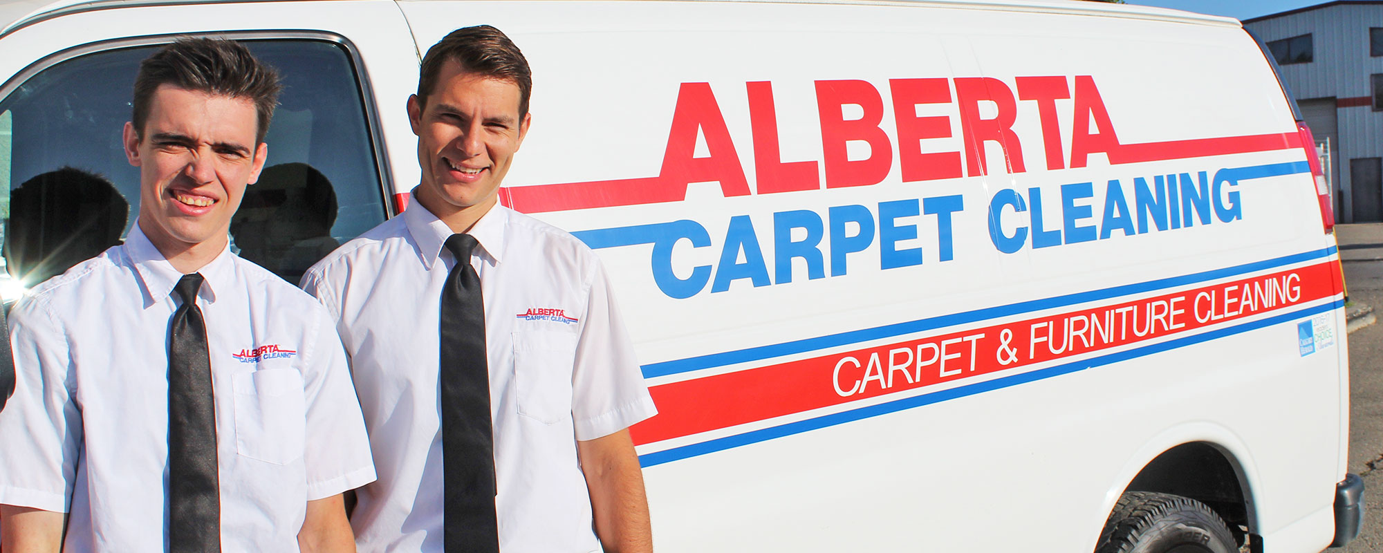 Alberta Carpet Cleaning Calgary Technicians posing